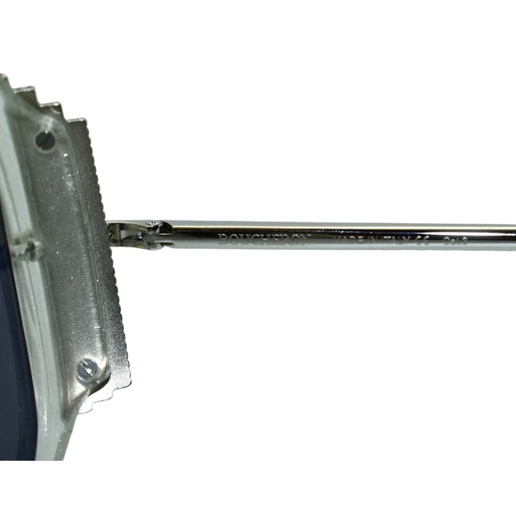 D0 NEW BOUCHERON PARIS BC0002S 005 Crystal Silver/Smoke Mirror Lens Sunglasses - Picture 6 of 7